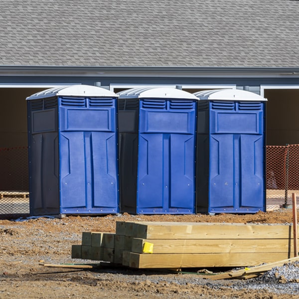 is there a specific order in which to place multiple portable restrooms in Mount Morris NY